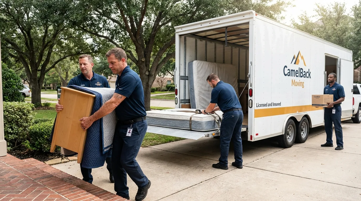 Crew loading residential truck for cross-state move from Glasgow, KY